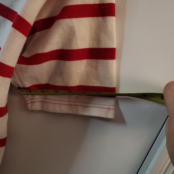 Enyce Men's pull over white with red stripes and collar - Picture 12 of 16